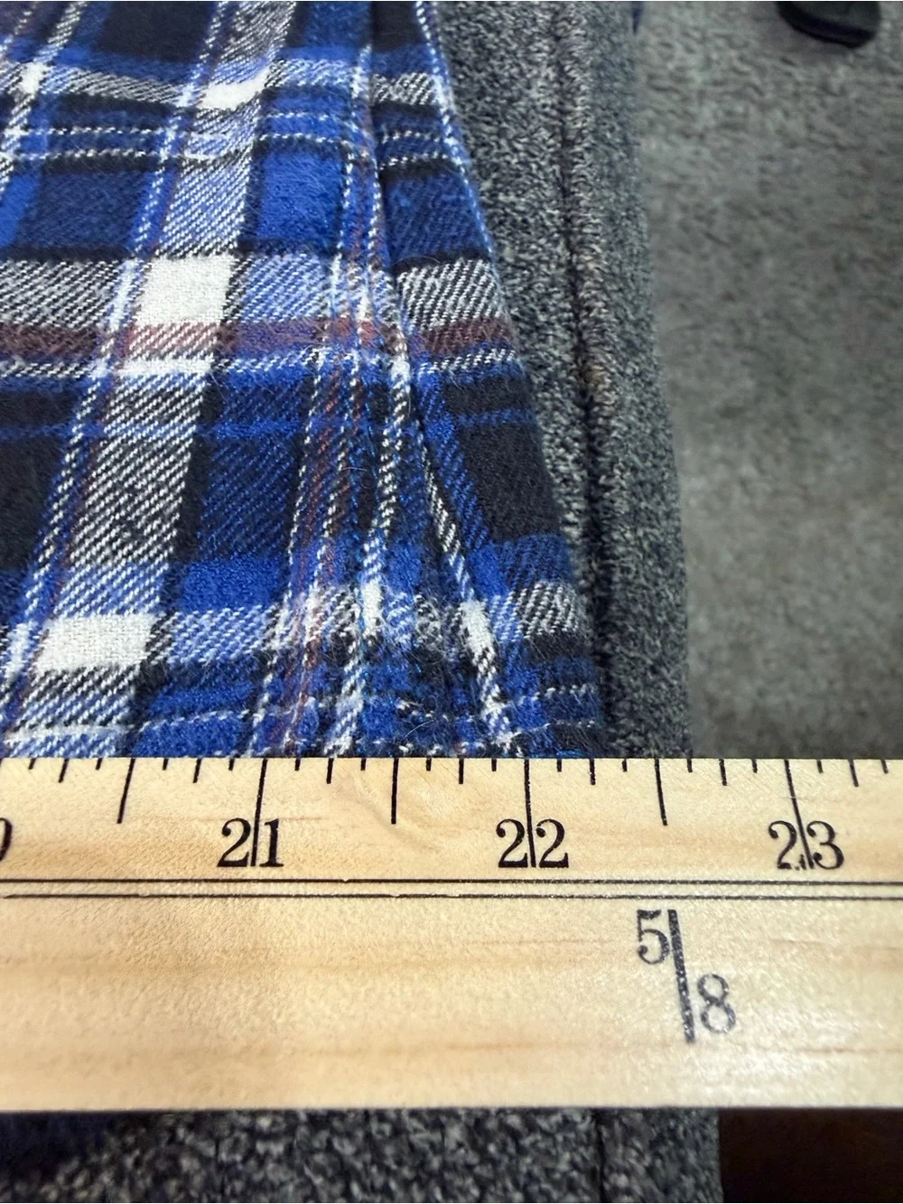 True Religion Men's Blue Plaid Casual Button-Down Shirt